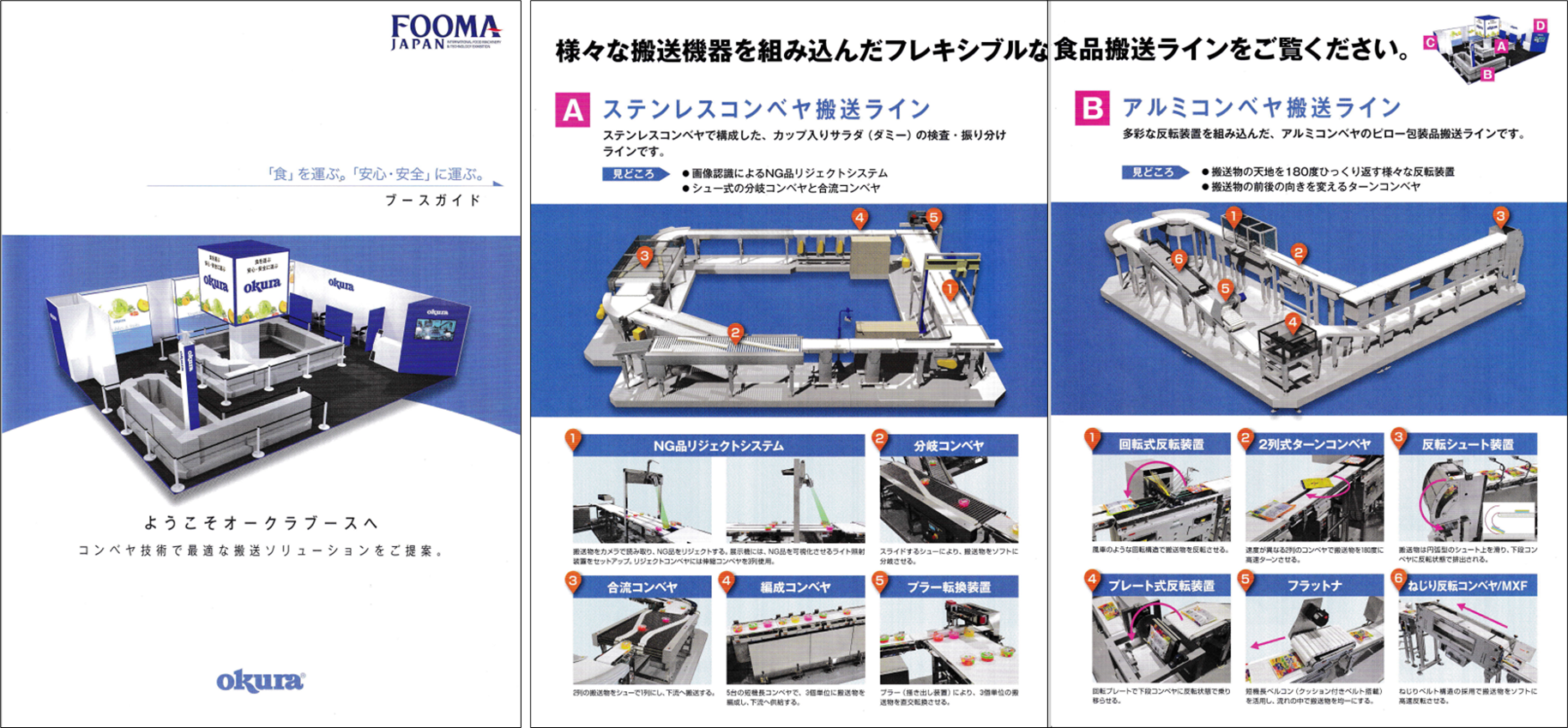 写真3 - 16 - 2. 「コンベヤ搬送ライン（ステンレス仕様 / アルミ仕様）」（カタログ）抜粋