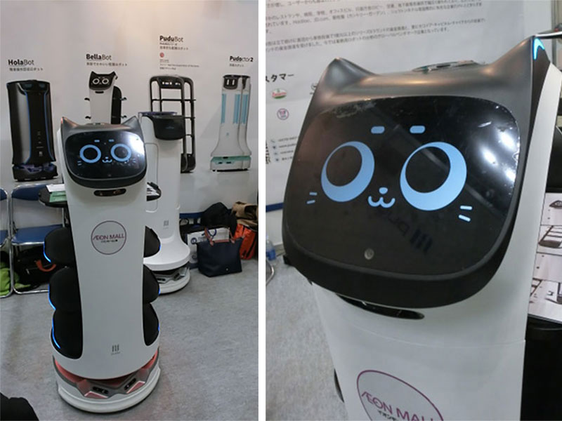 写真13. ネコ型配送ロボット